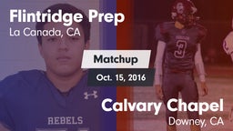 Matchup: Flintridge Prep vs. Calvary Chapel  2016