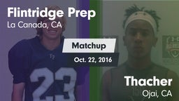 Matchup: Flintridge Prep vs. Thacher  2016