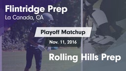 Matchup: Flintridge Prep vs. Rolling Hills Prep 2016