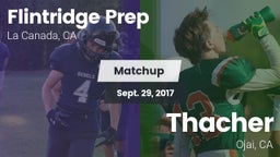 Matchup: Flintridge Prep vs. Thacher  2017