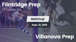 Matchup: Flintridge Prep vs. Villanova Prep 2018