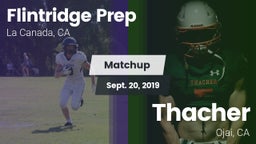 Matchup: Flintridge Prep vs. Thacher  2019