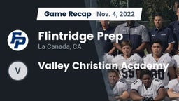 Recap: Flintridge Prep  vs. Valley Christian Academy 2022