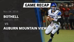 Recap: Bothell  vs. Auburn Mountain View 2016