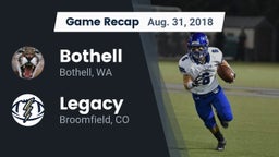 Recap: Bothell  vs. Legacy   2018
