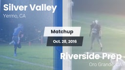 Matchup: Silver Valley High vs. Riverside Prep  2016