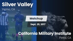 Matchup: Silver Valley High vs. California Military Institute  2017