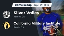 Recap: Silver Valley  vs. California Military Institute  2017