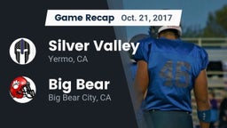 Recap: Silver Valley  vs. Big Bear  2017