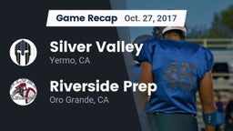 Recap: Silver Valley  vs. Riverside Prep  2017