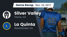 Recap: Silver Valley  vs. La Quinta  2017