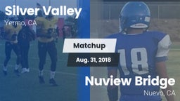 Matchup: Silver Valley High vs. Nuview Bridge  2018