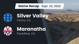 Recap: Silver Valley  vs. Maranatha  2022
