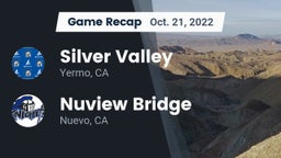 Recap: Silver Valley  vs. Nuview Bridge  2022