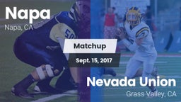 Matchup: Napa  vs. Nevada Union  2017