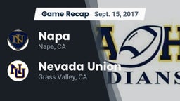 Recap: Napa  vs. Nevada Union  2017