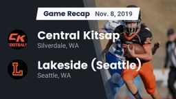 Recap: Central Kitsap  vs. Lakeside  (Seattle) 2019