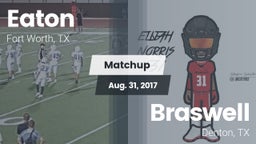 Matchup: Eaton  vs. Braswell  2017