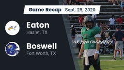Recap: Eaton  vs. Boswell   2020