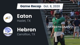 Recap: Eaton  vs. Hebron  2020