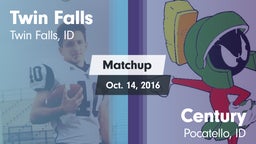 Matchup: Twin Falls High vs. Century  2016