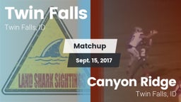 Matchup: Twin Falls High vs. Canyon Ridge  2017