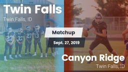 Matchup: Twin Falls High vs. Canyon Ridge  2019