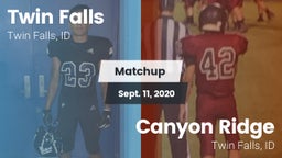 Matchup: Twin Falls High vs. Canyon Ridge  2020