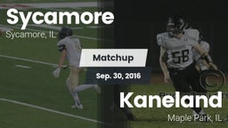Matchup: Sycamore  vs. Kaneland  2016