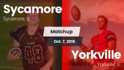 Matchup: Sycamore  vs. Yorkville  2016