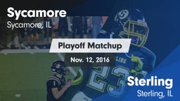 Matchup: Sycamore  vs. Sterling  2016