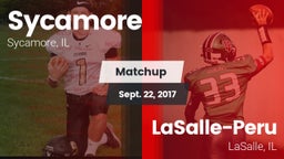 Matchup: Sycamore  vs. LaSalle-Peru  2017