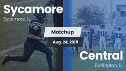 Matchup: Sycamore  vs. Central  2018