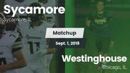 Matchup: Sycamore  vs. Westinghouse  2018