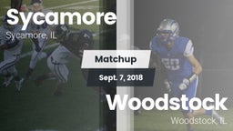 Matchup: Sycamore  vs. Woodstock  2018