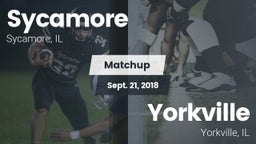Matchup: Sycamore  vs. Yorkville 2018