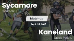 Matchup: Sycamore  vs. Kaneland  2018