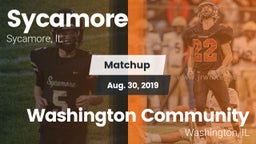 Matchup: Sycamore  vs. Washington Community  2019