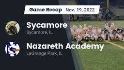 Recap: Sycamore  vs. Nazareth Academy  2022