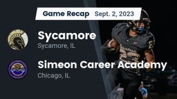 Recap: Sycamore  vs. Simeon Career Academy  2023