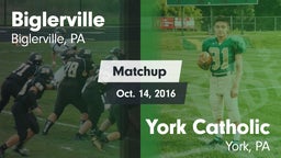 Matchup: Biglerville High vs. York Catholic  2016