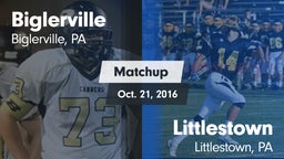 Matchup: Biglerville High vs. Littlestown  2016