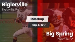 Matchup: Biglerville High vs. Big Spring  2017