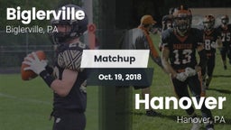 Matchup: Biglerville High vs. Hanover  2018