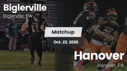 Matchup: Biglerville High vs. Hanover  2020