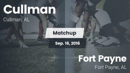 Matchup: Cullman  vs. Fort Payne  2016
