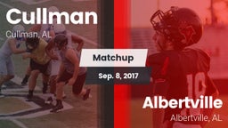 Matchup: Cullman  vs. Albertville  2017