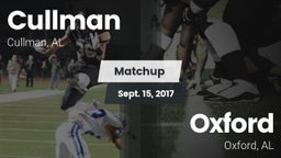 Matchup: Cullman  vs. Oxford  2017