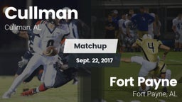 Matchup: Cullman  vs. Fort Payne  2017