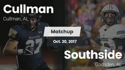 Matchup: Cullman  vs. Southside  2017